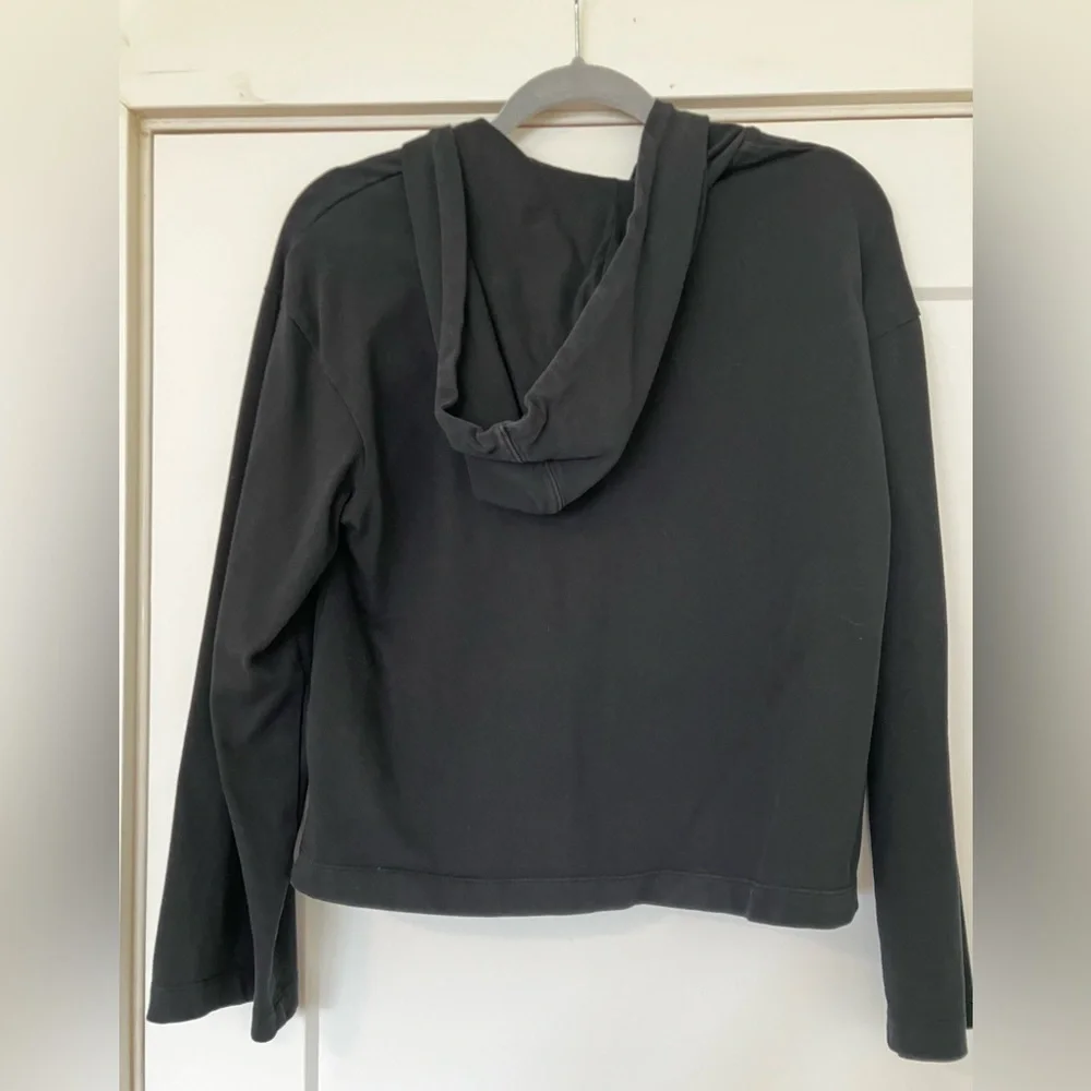 Nike Women's Black Full Zip Boxy Wide Sleeve Hoodie Sweatshirt Size XSmall